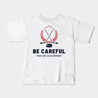 Funny Hockey Ice Kids T-Shirt